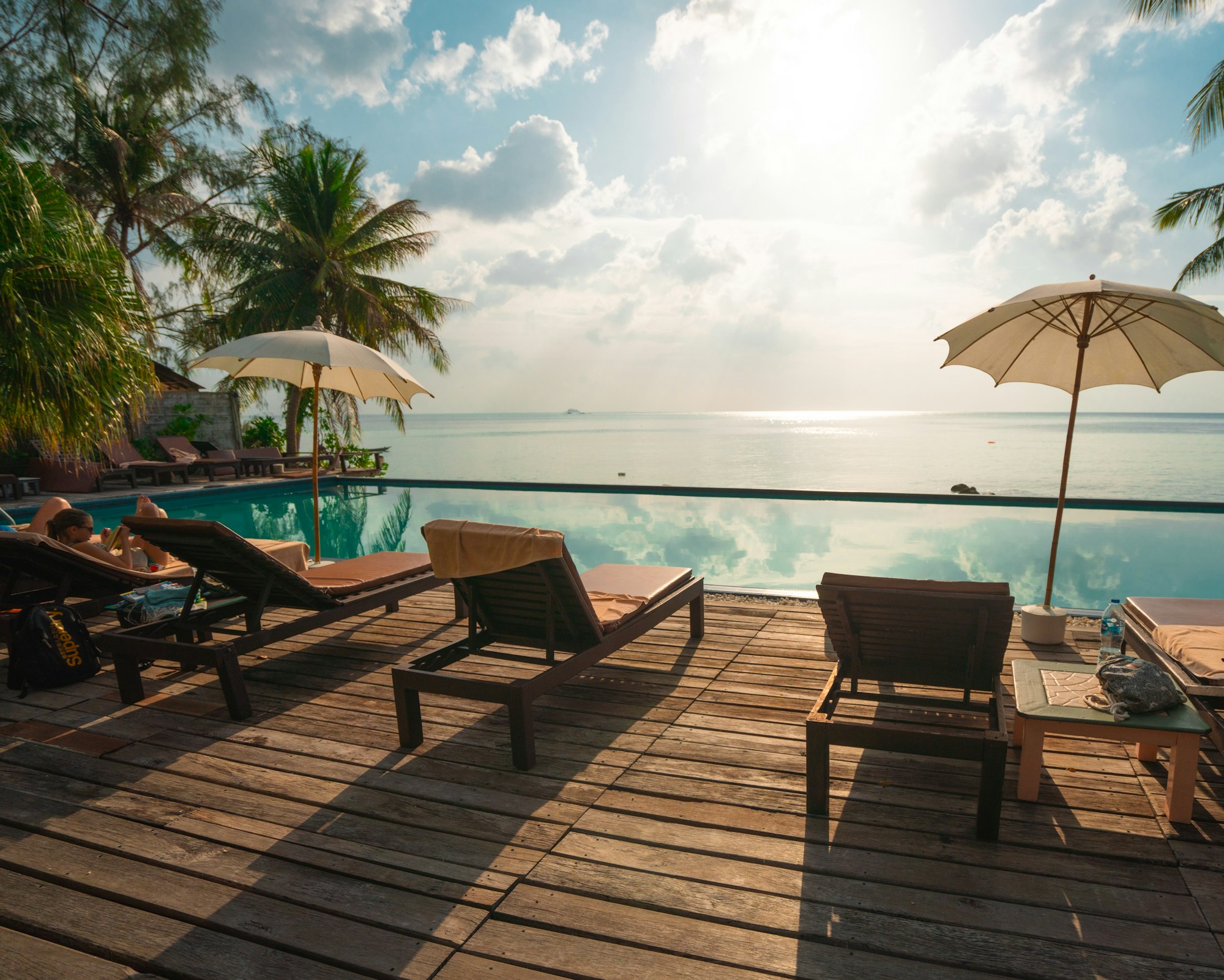 Luxury resort at twilight
